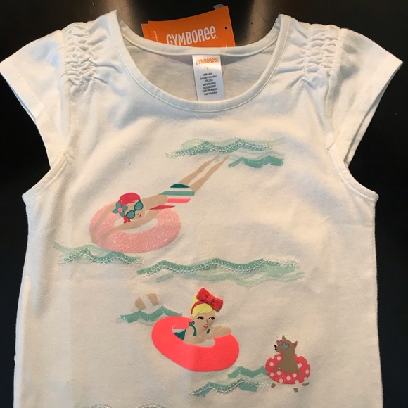 NWT GYMBOREE Girls Summer Tee Shirt, Size 7 - Picture 1 of 6